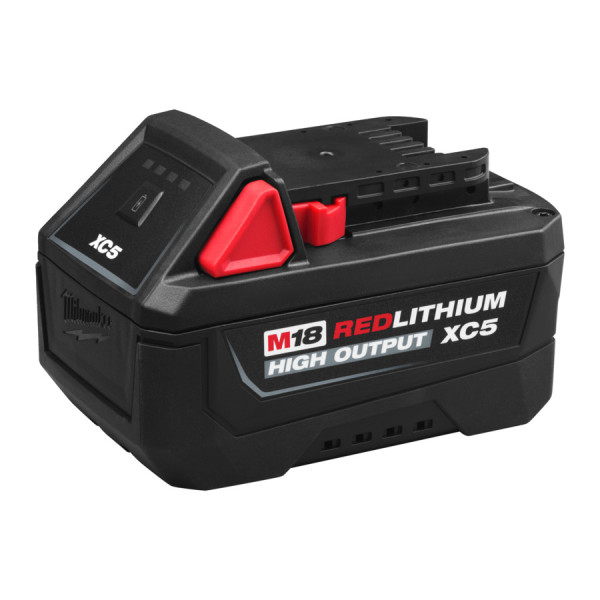 Акумулятор Li-Ion HIGH OUTPUT MILWAUKEE, M18 HB5 5Aч Акумулятор Li-Ion HIGH OUTPUT MILWAUKEE, M18 HB5 5Aч