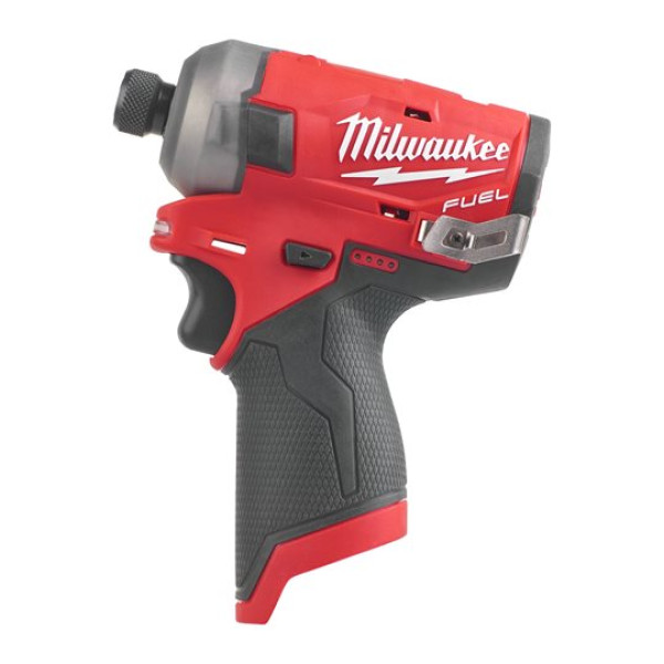 Шуруповерт ударний гідравлічний акумуляторний безщітковий 1/4'' HEX MILWAUKEE, M12 FQID-0, 50Нм (каркас, кліпса для ременя, карт Шуруповерт ударний гідравлічний акумуляторний безщітковий 1/4'' HEX MILWAUKEE, M12 FQID-0, 50Нм (каркас, кліпса для ременя, карт