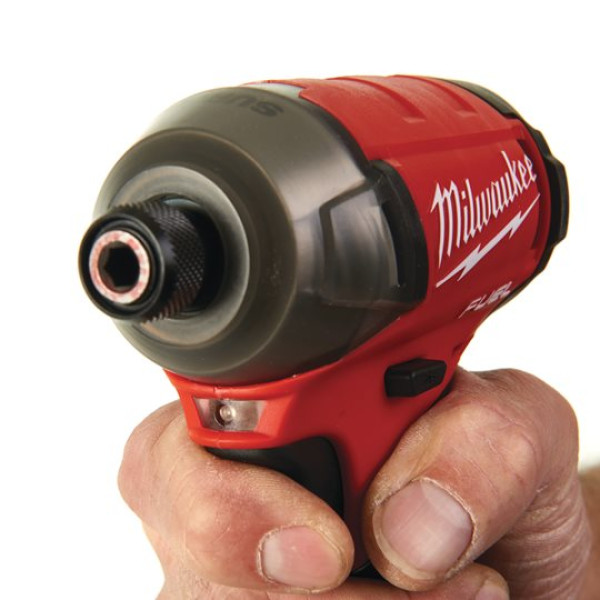 Шуруповерт ударний гідравлічний акумуляторний безщітковий 1/4'' HEX MILWAUKEE, M12 FQID-0, 50Нм (каркас, кліпса для ременя, карт Шуруповерт ударний гідравлічний акумуляторний безщітковий 1/4'' HEX MILWAUKEE, M12 FQID-0, 50Нм (каркас, кліпса для ременя, карт