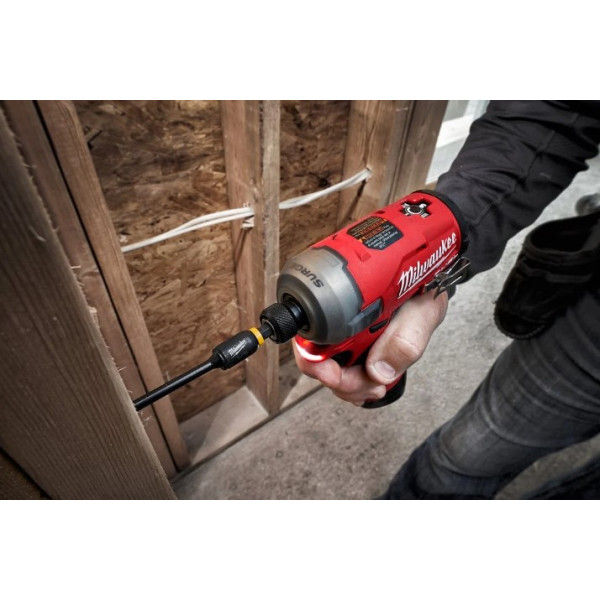 Шуруповерт ударний гідравлічний акумуляторний безщітковий 1/4'' HEX MILWAUKEE, M12 FQID-0, 50Нм (каркас, кліпса для ременя, карт Шуруповерт ударний гідравлічний акумуляторний безщітковий 1/4'' HEX MILWAUKEE, M12 FQID-0, 50Нм (каркас, кліпса для ременя, карт