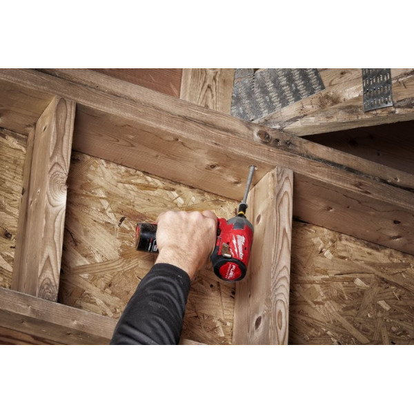Шуруповерт ударний гідравлічний акумуляторний безщітковий 1/4'' HEX MILWAUKEE, M12 FQID-0, 50Нм (каркас, кліпса для ременя, карт Шуруповерт ударний гідравлічний акумуляторний безщітковий 1/4'' HEX MILWAUKEE, M12 FQID-0, 50Нм (каркас, кліпса для ременя, карт