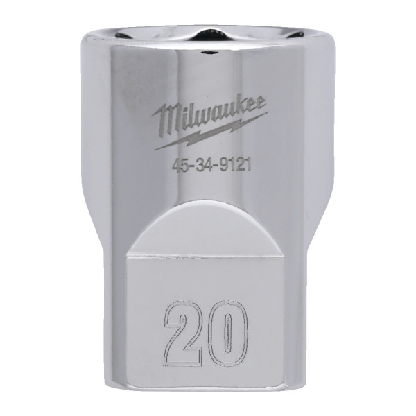 Головка торцева хромована 1/2'' 6гр. MILWAUKEE, 20мм Головка торцева хромована 1/2'' 6гр. MILWAUKEE, 20мм