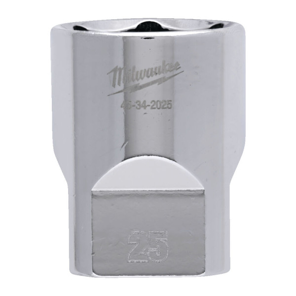Головка торцева хромована 1/2'' 6гр. MILWAUKEE, 25мм Головка торцева хромована 1/2'' 6гр. MILWAUKEE, 25мм