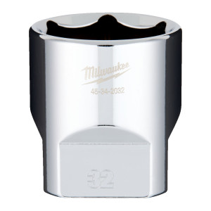 Головка торцева хромована 1/2'' 6гр. MILWAUKEE, 32мм