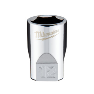 Головка торцева хромована 1/4'' 6гр. MILWAUKEE, 12...
