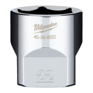 Головка торцева хромована 3/8'' 6гр. MILWAUKEE, 22...