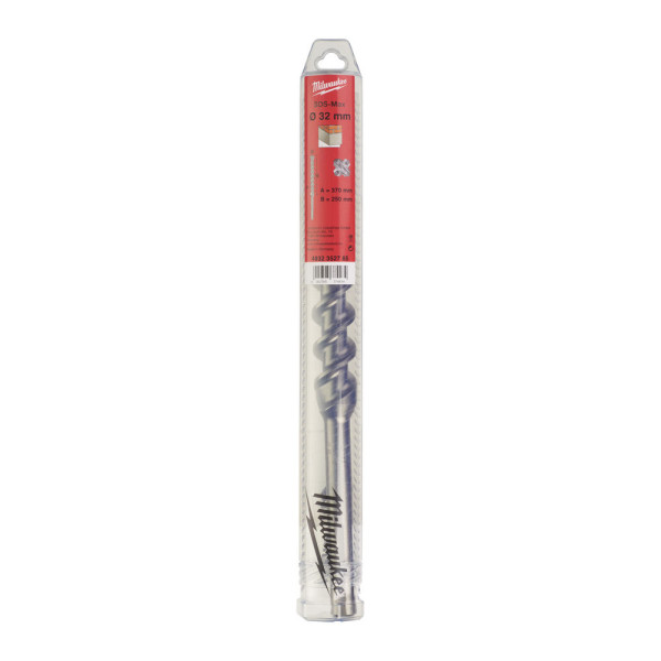 Бур SDS-MAX MX4 MILWAUKEE, діаметр 32,0х370х250мм Бур SDS-MAX MX4 MILWAUKEE, діаметр 32,0х370х250мм