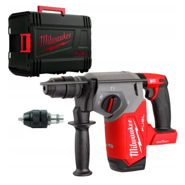 Перфоратор акумуляторний безщітковий SDS-PLUS MILWAUKEE, M18 FHX-0X. 2,5Дж (каркас, патрон FIXTEC 13мм, HDкейс) Перфоратор акумуляторний безщітковий SDS-PLUS MILWAUKEE, M18 FHX-0X. 2,5Дж (каркас, патрон FIXTEC 13мм, HDкейс)