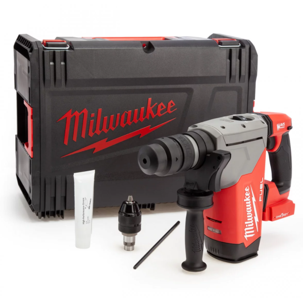 Перфоратор акумуляторний безщітковий SDS-PLUS MILWAUKEE, M18 ONEFHPX-0X, 5Дж (каркас, патрон FIXTEC 13мм, HDкейс) Перфоратор акумуляторний безщітковий SDS-PLUS MILWAUKEE, M18 ONEFHPX-0X, 5Дж (каркас, патрон FIXTEC 13мм, HDкейс)