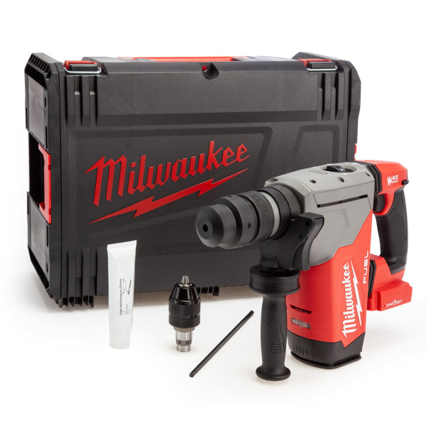 Перфоратор акумуляторний безщітковий SDS-PLUS MILWAUKEE, M18 ONEFHPX-0X, 5Дж (каркас, патрон FIXTEC 13мм, HDкейс) Перфоратор акумуляторний безщітковий SDS-PLUS MILWAUKEE, M18 ONEFHPX-0X, 5Дж (каркас, патрон FIXTEC 13мм, HDкейс)