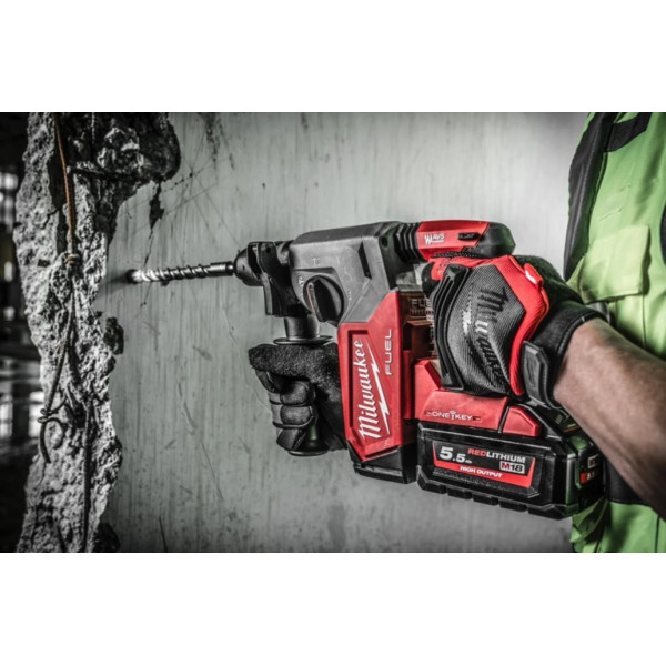 Перфоратор акумуляторний безщітковий SDS-PLUS MILWAUKEE, M18 ONEFHX-0, 2,5Дж (HD кейс)