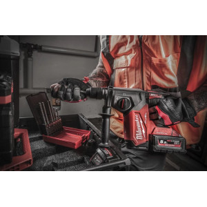 Перфоратор акумуляторний безщітковий SDS-PLUS MILWAUKEE, M18 ONEFHX-0X, 2,5Дж (каркас, патрон FIXTEC 13мм, HDкейс)