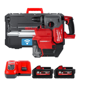 Перфоратор акумуляторний безщітковий SDS-PLUS MILWAUKEE M18 ONEFHXDEL-552C с системою пиловидалення (зарядний пристрій M12-18 FC