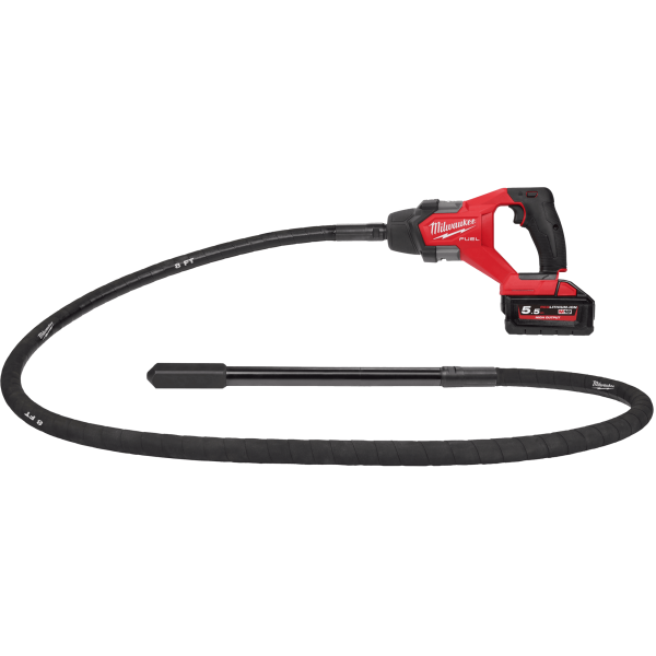Вібратор занурювальний акумуляторний безщітковий MILWAUKEE, M18 FCVN24-551, 2,4м (зарядний пристрій M12-18 FC, 1 акумулятор М18 Вібратор занурювальний акумуляторний безщітковий MILWAUKEE, M18 FCVN24-551, 2,4м (зарядний пристрій M12-18 FC, 1 акумулятор М18
