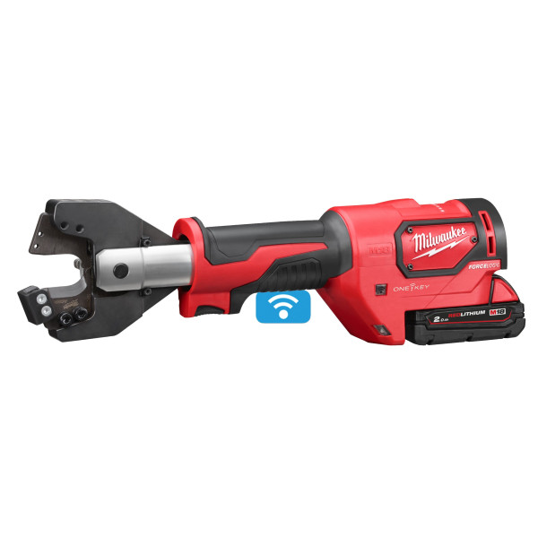 Кабелеріз гідравлічний акумуляторний MILWAUKEE, M18 ONEHCC-201C ACSR (зарядний пристрій М12-18 С, 1 акумулятор М18 В2 2Аг, кліщі