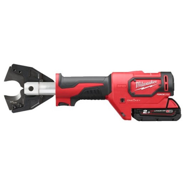 Кабелеріз гідравлічний акумуляторний MILWAUKEE, M18 ONEHCC-201C FSW (зарядний пристрій М12-18 С, 1 акумулятор М18 В2 2Аг, кліщі