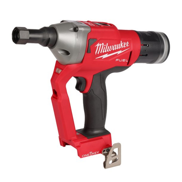 Заклепочник акумуляторний для замкових болтів безщітковий MILWAUKEE M18 ONEFLT-0X, діаметр 4,8-6,4мм (каркас, кліпса на ремінь.
