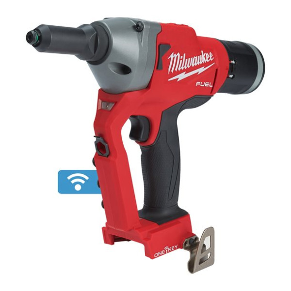 Заклепочник акумуляторний безщітковий MILWAUKEE M18 ONEFPRT-0X, діаметр заклепок 4,8-7,0мм (каркас, кліпса на ремінь. перехідник Заклепочник акумуляторний безщітковий MILWAUKEE M18 ONEFPRT-0X, діаметр заклепок 4,8-7,0мм (каркас, кліпса на ремінь. перехідник