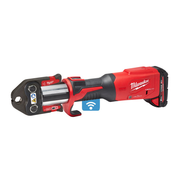 Обтискач гідравлічний акумуляторний для труб MILWAUKEE, M18 ONEBLHPT-302C (зарядний пристрій М12-18 FC, 2 акумулятори М18 НВ3 3А Обтискач гідравлічний акумуляторний для труб MILWAUKEE, M18 ONEBLHPT-302C (зарядний пристрій М12-18 FC, 2 акумулятори М18 НВ3 3А