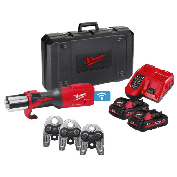 Обтискач гідравлічний акумуляторний для труб MILWAUKEE, M18 ONEBLHPT-302C Geberit Mapress Set (зарядний пристрій М12-18 FC, 2 ак Обтискач гідравлічний акумуляторний для труб MILWAUKEE, M18 ONEBLHPT-302C Geberit Mapress Set (зарядний пристрій М12-18 FC, 2 ак