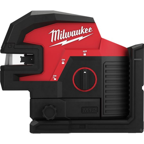 Нівелір лінійно-точковий лазерний акумуляторний MILWAUKEE, M12 CLL4P-0C, зелений промінь (кейс) Нівелір лінійно-точковий лазерний акумуляторний MILWAUKEE, M12 CLL4P-0C, зелений промінь (кейс)