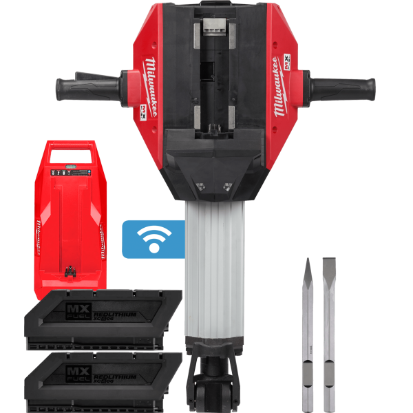 Молоток відбійний акумуляторний MILWAUKEE, MXF DH2528H-602 (68Дж) (зарядний пристірй MXF C, 2 акумулятори MXF XC406 6Аг) Молоток відбійний акумуляторний MILWAUKEE, MXF DH2528H-602 (68Дж) (зарядний пристірй MXF C, 2 акумулятори MXF XC406 6Аг)