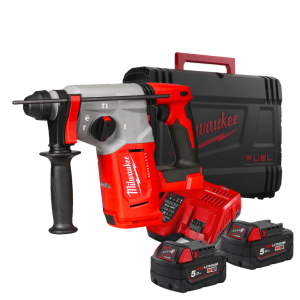 Перфоратор акумуляторний безщітковий SDS-PLUS MILWAUKEE, M18 BLH-502X, 2,3 Дж (зарядний пристрій M12-18 FC, 2 акумулятори М18 В5