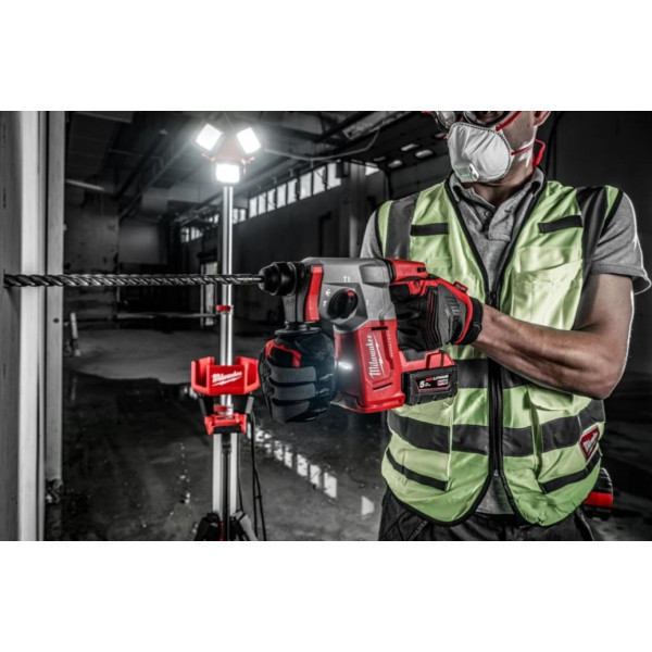 Перфоратор акумуляторний безщітковий SDS-PLUS MILWAUKEE, M18 BLH-502X, 2,3 Дж (зарядний пристрій M12-18 FC, 2 акумулятори М18 В5