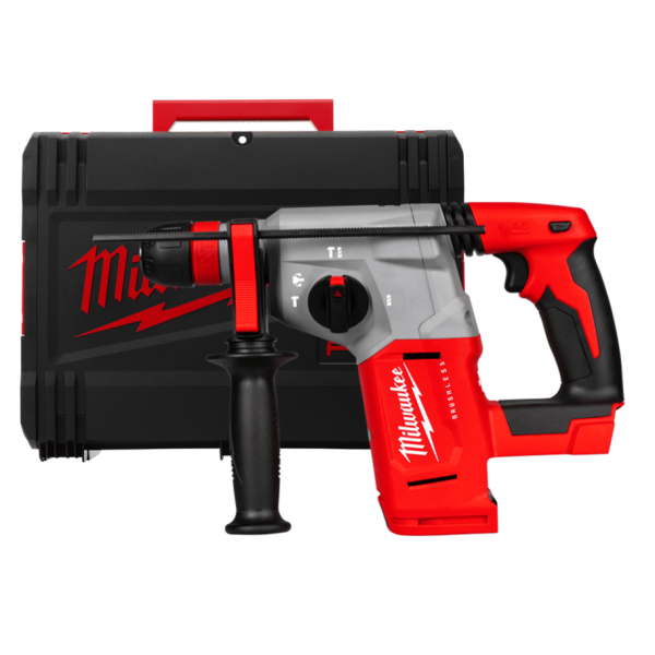 Перфоратор акумуляторний безщітковий SDS-PLUS MILWAUKEE, M18 BLHX-0X, 2,3 Дж (каркас, HD кейс) Перфоратор акумуляторний безщітковий SDS-PLUS MILWAUKEE, M18 BLHX-0X, 2,3 Дж (каркас, HD кейс)