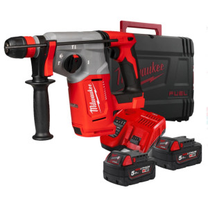 Перфоратор акумуляторний SDS-PLUS MILWAUKEE, M18 BLHX-502X, 2,3 Дж (зарядний пристрій M12-18 FC, 2 акумулятори М18 В5 5Аг, патро