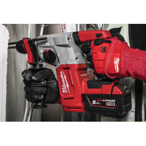 Перфоратор акумуляторний SDS-PLUS MILWAUKEE, M18 BLHX-502X, 2,3 Дж (зарядний пристрій M12-18 FC, 2 акумулятори М18 В5 5Аг, патро