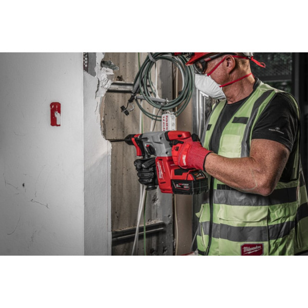 Перфоратор акумуляторний SDS-PLUS MILWAUKEE, M18 BLHX-502X, 2,3 Дж (зарядний пристрій M12-18 FC, 2 акумулятори М18 В5 5Аг, патро