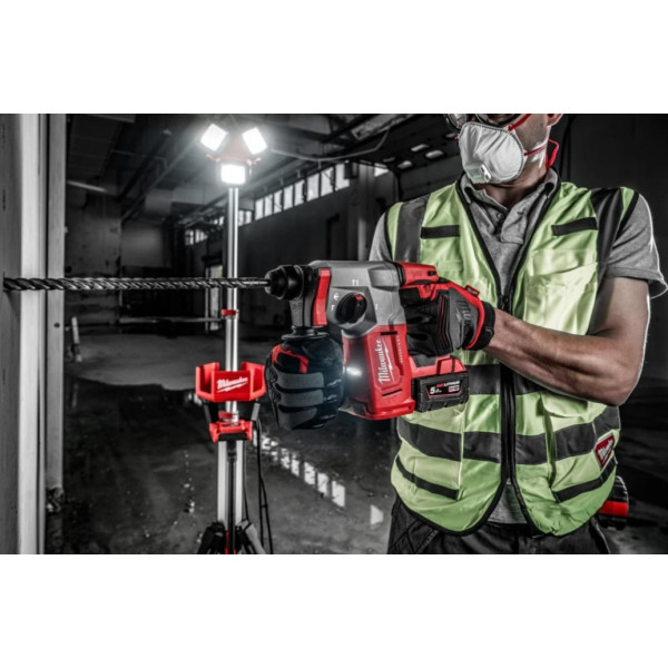 Перфоратор акумуляторний безщітковий SDS-PLUS MILWAUKEE, M18 BLH-0, 2,3Дж (каркас, бічна рукоять, обмежувач глибини, картонне па