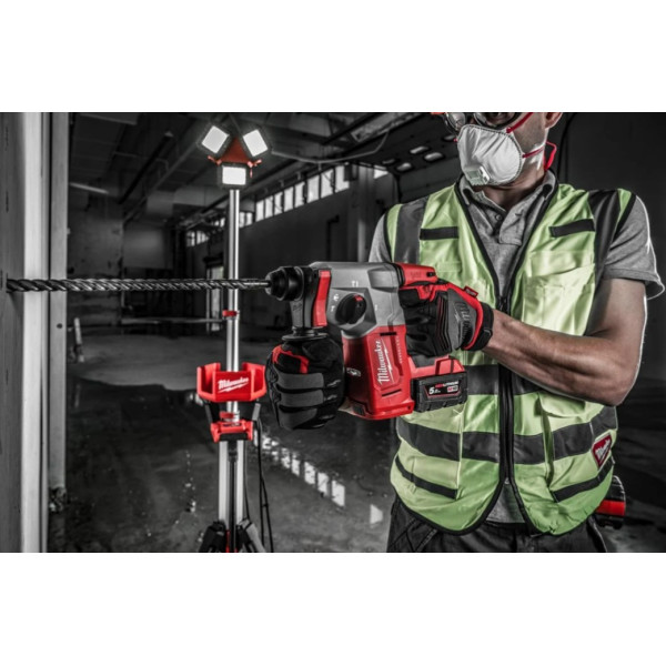 Перфоратор акумуляторний безщітковий SDS-PLUS MILWAUKEE, M18 BLH-0, 2,3Дж (каркас, бічна рукоять, обмежувач глибини, картонне па