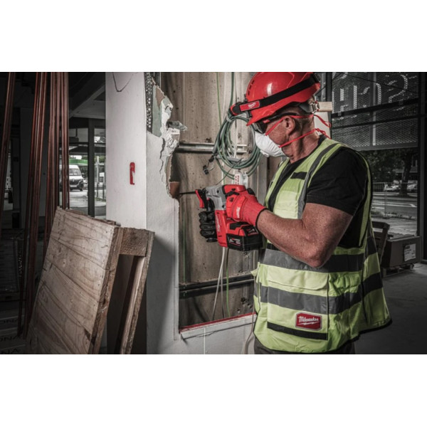 Перфоратор акумуляторний безщітковий SDS-PLUS MILWAUKEE, M18 BLH-0, 2,3Дж (каркас, бічна рукоять, обмежувач глибини, картонне па