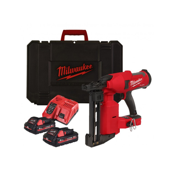 Степлер скобозабивний акумуляторний безщітковий MILWAUKEE, M18 FFUS-302C, 38-51мм (зарядний пристрій M12-18 FC, 2 акумулятори М1 Степлер скобозабивний акумуляторний безщітковий MILWAUKEE, M18 FFUS-302C, 38-51мм (зарядний пристрій M12-18 FC, 2 акумулятори М1