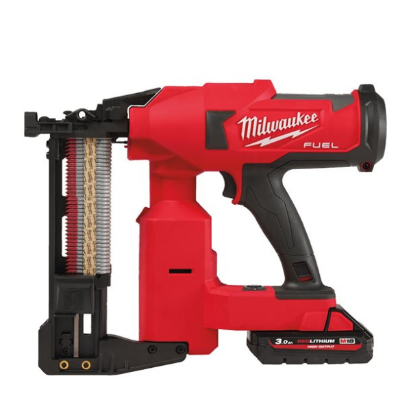 Степлер скобозабивний акумуляторний безщітковий MILWAUKEE, M18 FFUS-302C, 38-51мм (зарядний пристрій M12-18 FC, 2 акумулятори М1 Степлер скобозабивний акумуляторний безщітковий MILWAUKEE, M18 FFUS-302C, 38-51мм (зарядний пристрій M12-18 FC, 2 акумулятори М1