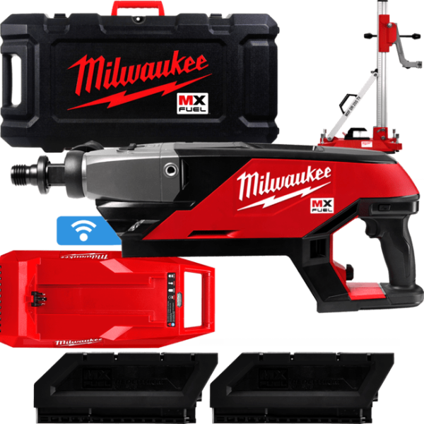 Установка алмазного свердління акумуляторна MILWAUKEE MXF DCD150-302CKIT (зарядний пристрій MXF C, 2 акумулятори MXF CP203 3Аг,