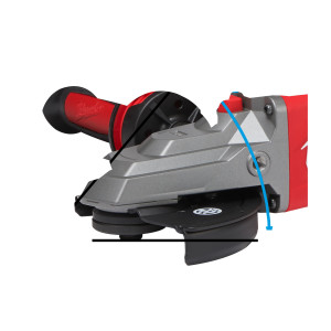Шліфмашина кутова - болгарка акумуляторна MILWAUKEE M18 FSAGF125XB-0X, 1200Вт, діаметр 125мм (антивібраційна бокова рукоятка, за