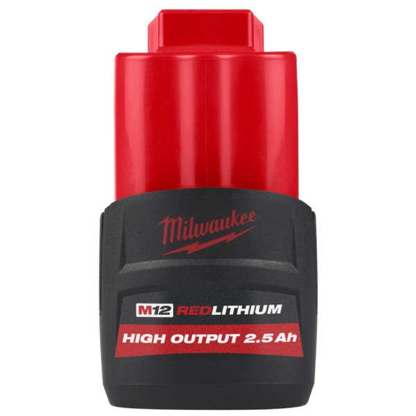 Акумулятор Li-Ion HIGH OUTPUT MILWAUKEE, M12 HB2.5 2,5Аг