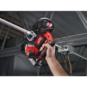 Пила стрічкова акумуляторна MILWAUKEE, M12 BS-402C (зарядний пристрій С12 С, 2 акумулятори М12 В4 4Ач, полотно, кейс)