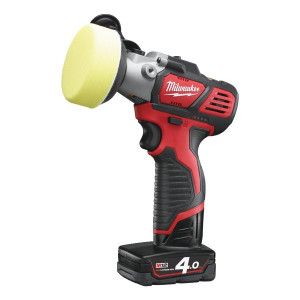 Машина полірувальна акумуляторна MILWAUKEE, M12 BPS-421X (зарядний пристрій С12 С, 1 акумулятор М12 В2 2Аг, 1 акумулятор М12 В4