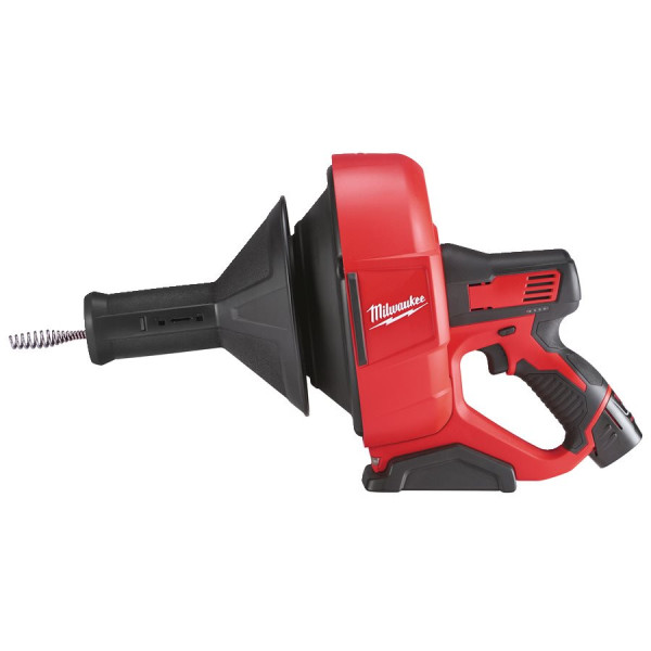 Машина прочистна акумуляторна MILWAUKEE, M12 BDC6-202C, трос 6м (зарядний пристрій С12 С , 2 акумулятори М12 В2 2Аг, відро, карт