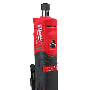 Шліфмашина пряма цангова акумуляторна безщіткова MILWAUKEE, M12 FDGS-0, цанга 6/8мм (каркас, картонне пакування)