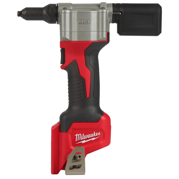 Заклепочник акумуляторний MILWAUKEE, M12 BPRT-0, діаметр заклепок 2,4-4,8мм (каркас, 4 накінечника, ключ, картонне пакування)