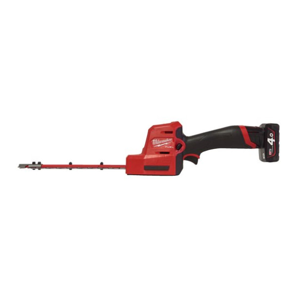 Кущоріз акумуляторний безщітковий MILWAUKEE, M12 FHT20-402, лезо 20см (зарядний пристрій С12 С, 2 акумулятори М12 В4 4Аг, картон
