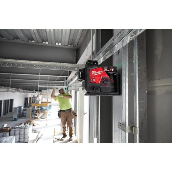 Нівелір 3D лазерний акумуляторний MILWAUKEE, M12 3PL-0C (360 градусів, зелений промінь) (каркас, аксесуари, кейс) Нівелір 3D лазерний акумуляторний MILWAUKEE, M12 3PL-0C (360 градусів, зелений промінь) (каркас, аксесуари, кейс)