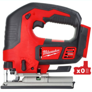 Лобзик акумуляторний MILWAUKEE, M18 BJS-0 (каркас. полотно, адаптер, кожух, насадка, накладка підошви)