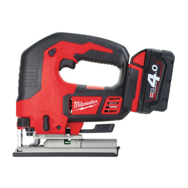 Лобзик акумуляторний MILWAUKEE, M18 BJS-402С (зарядний пристрій М12-18 С, 2 акумулятори М18 В4 4Аг, аксесуари, кейс)
