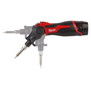 Паяльник акумуляторний MILWAUKEE, M12 SI-201C (зарядний пристрій С12 С, 1 акумулятор М12 В2 2Аг, жало, кейс)